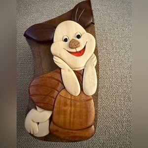 Disney Intarsia “Piglet” Wooden Jewelry Box